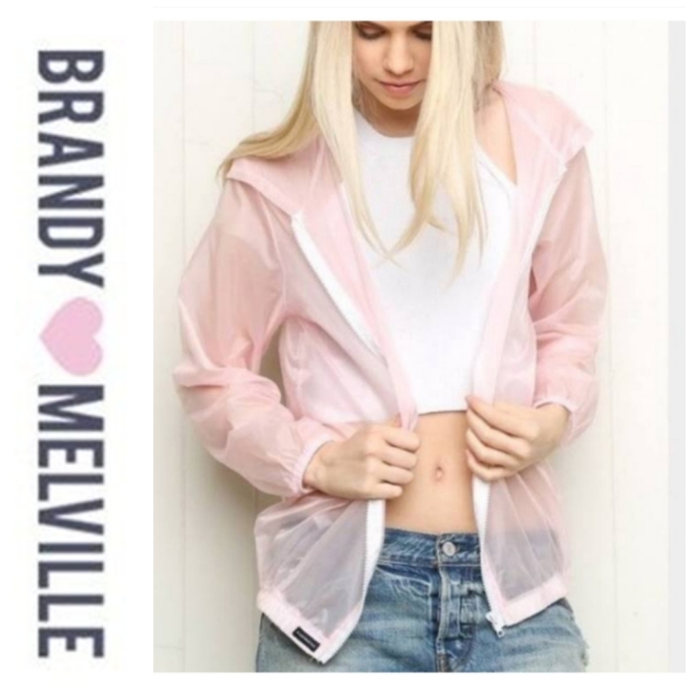 Brandy Melville | Trendy Scar Windbreaker Pink